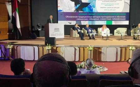 رئيس جامعة كفر الشيخ يشارك فعاليات المؤتمر الثالث لرؤساء الجامعات العربية والروسية في جامعة الشارقة بدولة الامارات العربية المتحدة