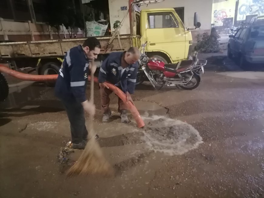 رفع مياه الأمطار ليلا بمحافظة كفر الشيخ واعلان حالة الطوارئ