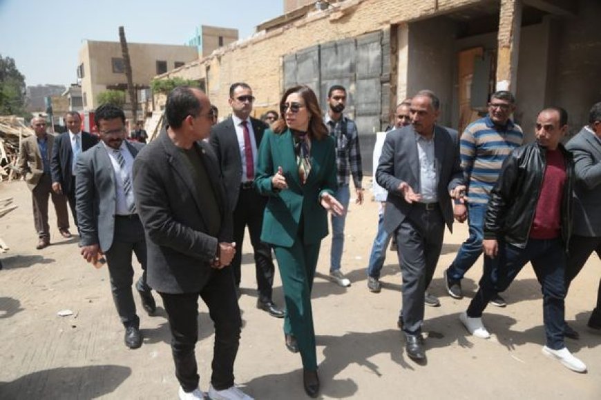 وزيرة الثقافة في جولة مفاجئة باستوديو مصر