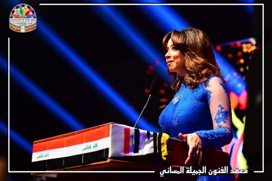 نانسى إبراهيم تكرم دوليا من مهرجان عيون كأفضل مذيعة عربية