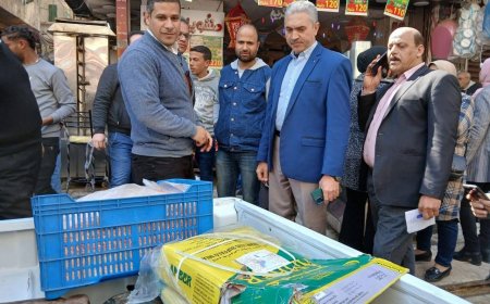 وكيل وزارة التموين  ورئيسة حي شرق يقودان حملة  مكبرة على أسواق الاسكندريه