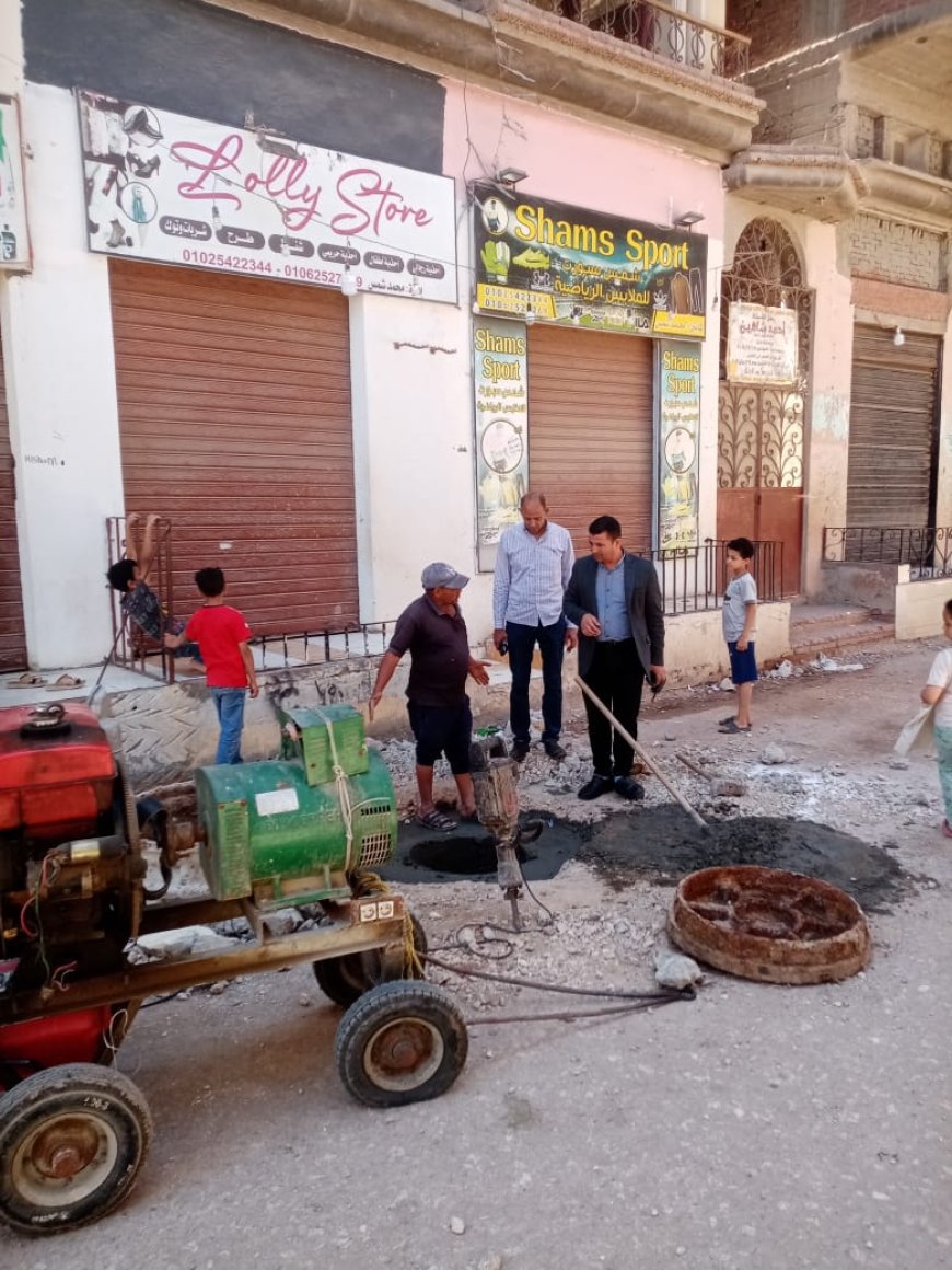 محافظ كفرالشيخ: رفع كفاءة وتطوير مطابق الصرف الصحى بشارع العرب بمسير