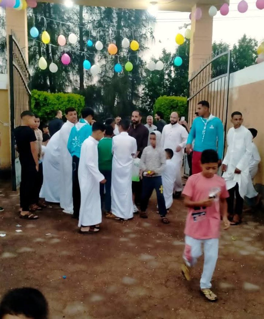 إبداعات متطوعى شباب كفر الشيخ فى إستقبال رواد مبادرة " العيد أحلى"