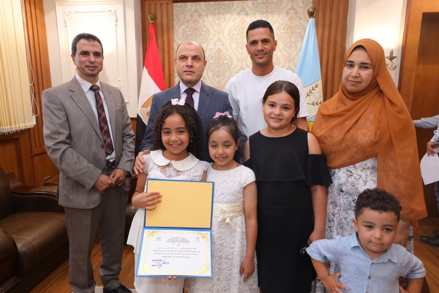 محافظ كفرالشيخ يُكرّم أبناء المحافظة الفائزين بالمركز الأول على مستوى الجمهورية في مسابقات التعليم