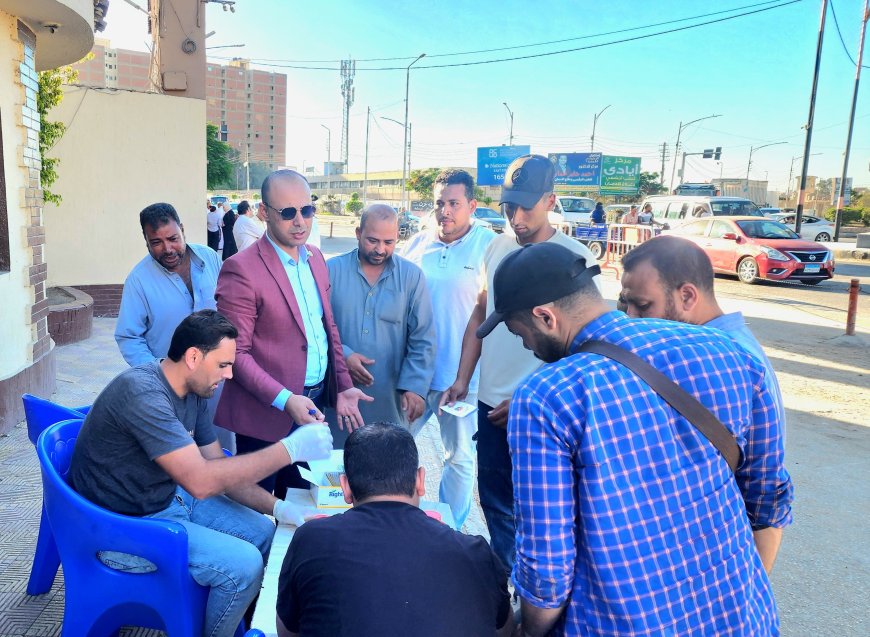 حملات مكثفة للكشف عن المخدرات للسائقين بكفر الشيخ