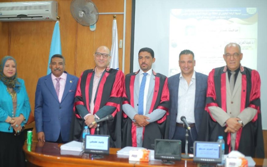 الباحث مدحت عوض يحصل على درجة الدكتوراة من جامعة كفرالشيخ