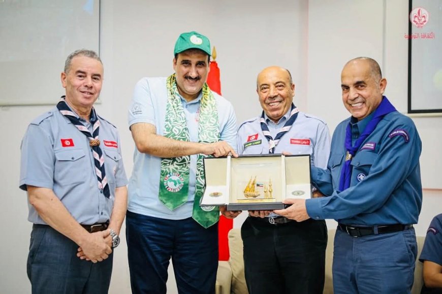 الطريجى يشكر القيادات الكشفية التونسية 