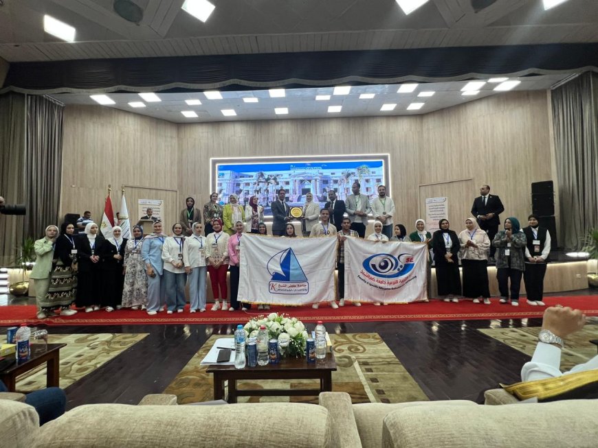 إنجاز جديد لجامعة كفرالشيخ في ملتقى الإبداع السادس بجامعة بنها