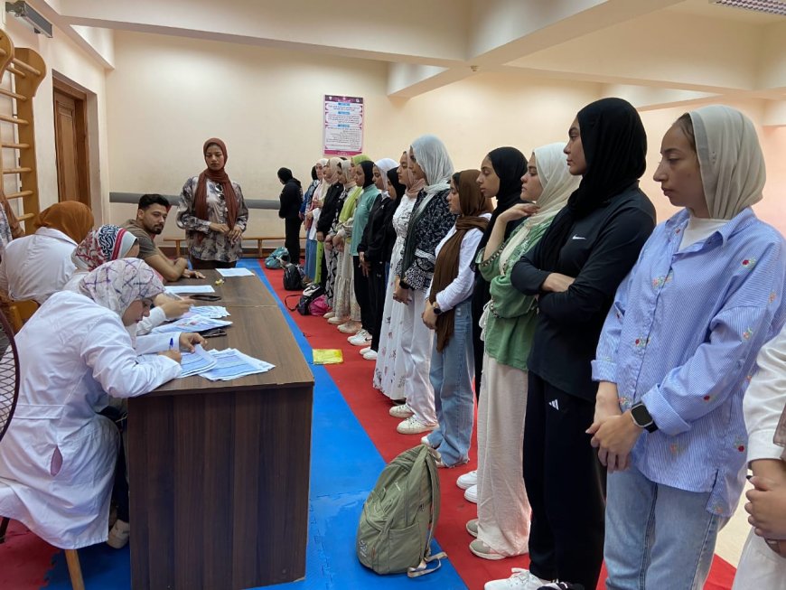 كلية علوم الرياضة بجامعة كفر الشيخ تواصل تنفيذ اختبارات القدرات للعام الجامعي 2025/2026م
