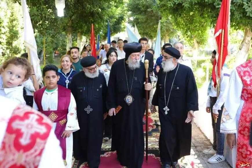 اسقف البحيرة يشيد بكنسية مار يوحنا الحبيب بمنشأة غربال دمنهور