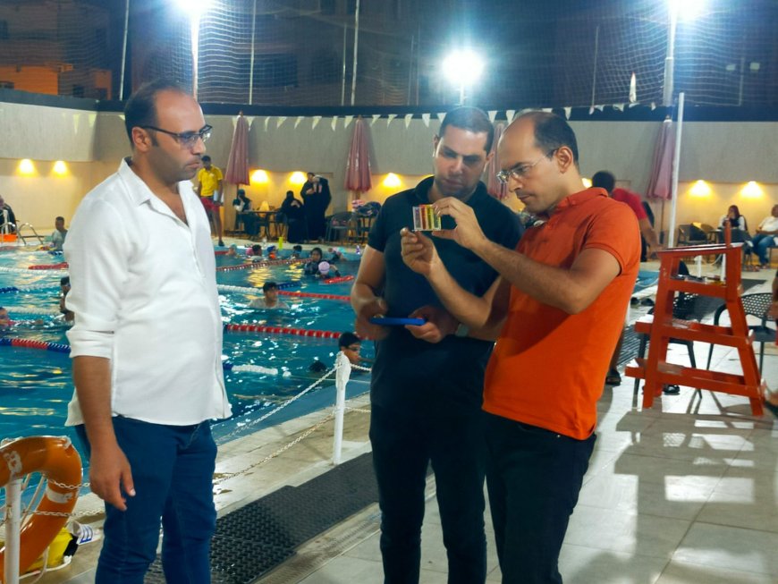 رياضة كفر الشيخ: حملة تفتيش موسعة لمتابعة تطبيق عوامل الأمن والسلامة بحمامات السباحة وفق الكود المصرى 