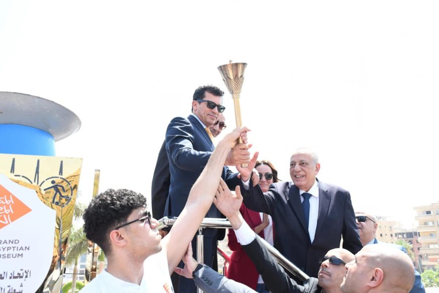 محمد هارون : إطلاق الشعلة تحت رعاية مجلس الوزراء تجسد رؤية الدولة لدعم الرياضة