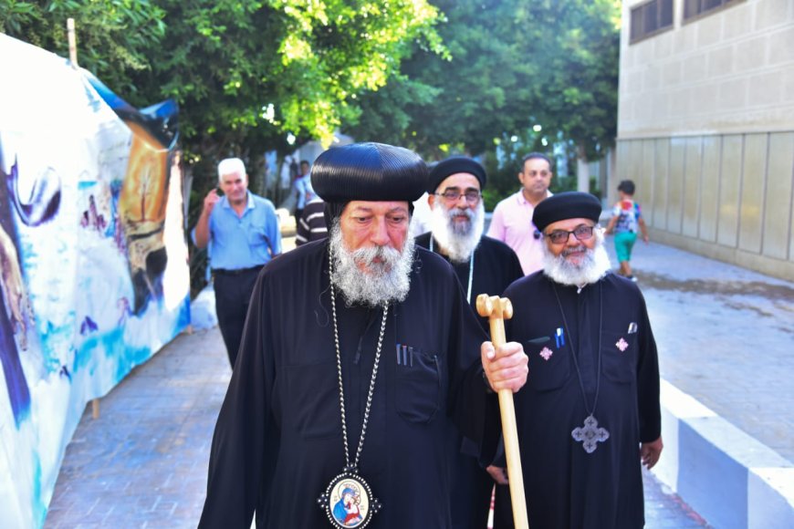 الأنبا إيلاريون يترأس قداس عيد النيروز بكنيسة ماريوحنا الحبيب بمنشأة غربال