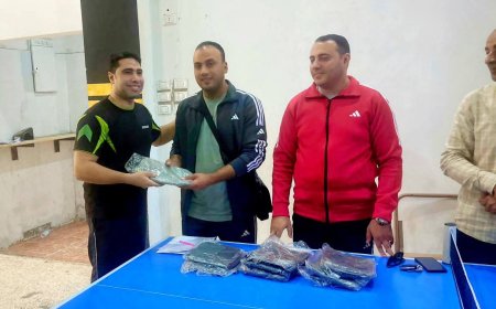 بيلا مركز أول و كفر الشيخ الثانى فى التصفيات النهائية لتنس الطاولة إحتفالاً بنصر أكتوبر المجيد
