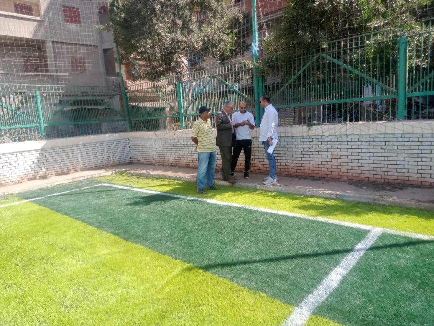 إحلال وتجديد ملعب خماسى كرة القدم بمركز شباب «منشأة عباس» بكفر الشيخ