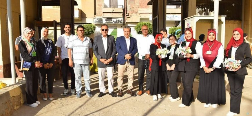 استقبال الطلبة الجدد بالمعهد العالي للخدمة الاجتماعية بكفرالشيخ 