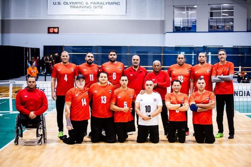 أبطال كفر الشيخ يقودون منتخب مصر للفوز على منتخب الهند فى بطولة العالم للكرة الطائرة البارالمبية