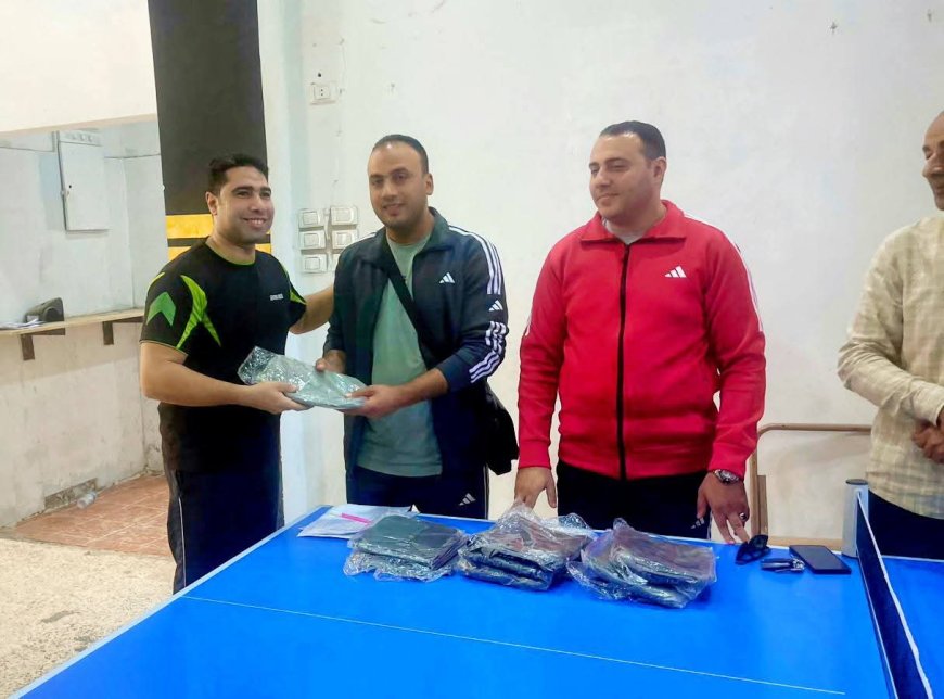 بيلا مركز أول و كفر الشيخ الثانى فى التصفيات النهائية لتنس الطاولة إحتفالاً بنصر أكتوبر المجيد