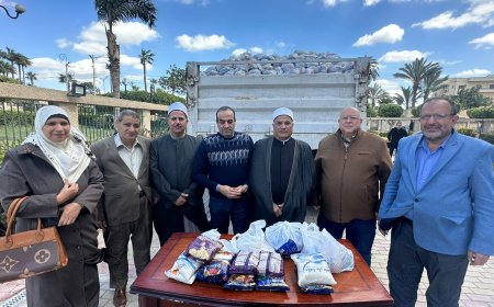 وصول الدفعة الثالثة من 65 ألف شنطة رمضانية لتوزيعها على الأسر المستحقة بكفر الشيخ