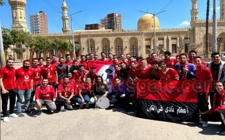 "ترحال دسوق" تغادر لمؤازرة الأهلي ضد الهلال السوداني - صور