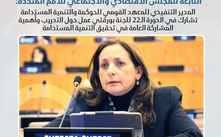 بصفتها عضو بلجنة الخبراء المعنية بالإدارة العامة التابعة للمجلس الاقتصادي والاجتماعي للأمم المتحدة: