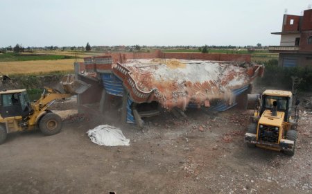 شهدت قرى الرياض و رافد الطريق الدولي " كفرالشيخ بلطيم" حملة مكبرة لازالة التعديات على الأراضي الزراعية،