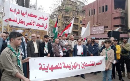 كشافة الغد تشارك بالوقفة التضامنية لنصرة المرابطون لمسجد الاقصى