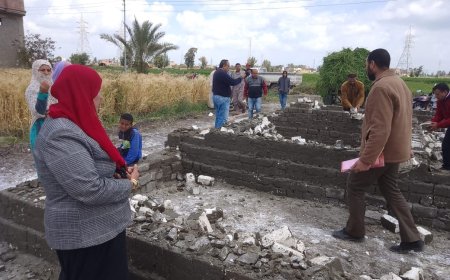 إزالة 13 حالة تعدي بقرى دسوق ومطوبس وفوه  على مساحة 2700 متر بكفرالشيخ 