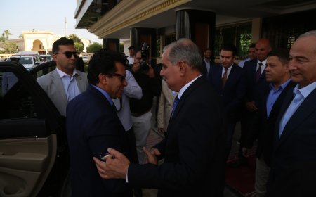 محافظ كفر الشيخ يستقبل وزير الشباب والرياضة في مستهل زيارته لإفتتاح عدد من الهيئات الشبابية و الرياضية 