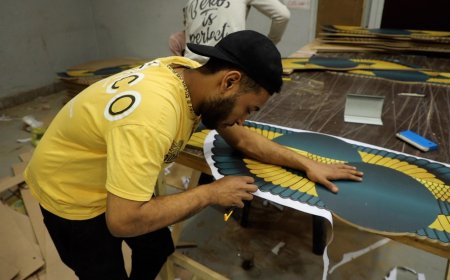 تجهيزات الصالة المغطاة لإستضافة كأس العالم للجمباز