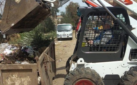 حملات نظافة وتمهيد وتسوية الطرق بقرى مركز بيلا بكفرالشيخ 