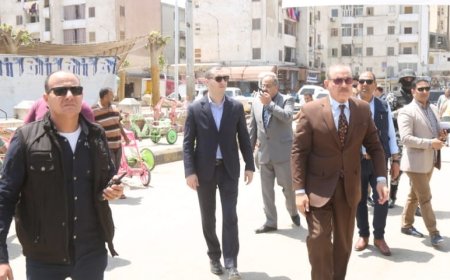 محافظ كفر الشيخ يقود حملة لإزالة الاشغالات بميدان العارف بالله الدسوقى