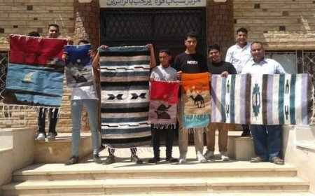 تصنيع الكليم على النول اليدوى للقادرون بإختلاف ضمن برنامج" علمني حرفة" بشباب فوة بكفرالشيخ