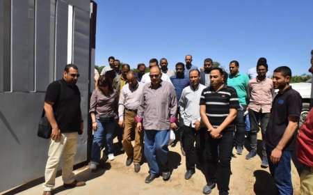 محافظ أسيوط يتفقد أعمال إنشاء مجمع خدمات المواطنين بالشامية والوحدة الصحية بالغريب والوحدة الاجتماعية بالمطمر ضمن مشروعات "حياة كريمة"