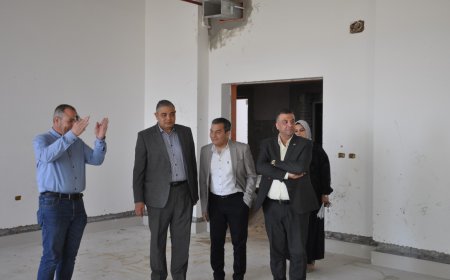 رئيس جامعة كفر الشيخ يتفقد أعمال إنشاءات مبنى العيادات الخارجية والتعليم الطبي