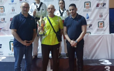 أبطال تايكوندو المشروع القومي للموهبة بكفر الشيخ يحصدون ذهبية وفضية بطولة الجمهورية فى بورسعيد