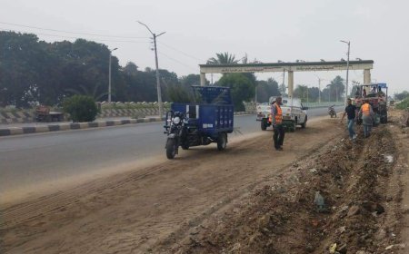 الوحدة المحلية لمركز بني سويف تواصل جهودها اليومية في ملف النظافة والتجميل بشوارع وقرى المركز