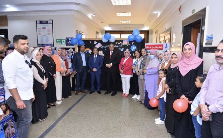 رئيس جامعة كفر الشيخ يفتتح المعارض السنويه لكليه التربيه النوعيه