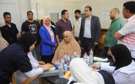 ضمن مبادرة "حياة كريمة" قافلة طبية لجامعة كفر الشيخ في قرية الخاشعة 61 