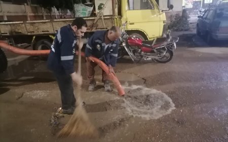 رفع مياه الأمطار ليلا بمحافظة كفر الشيخ واعلان حالة الطوارئ