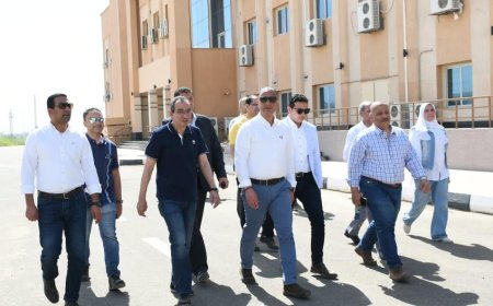 محافظ الفيوم ورئيس الجامعة يتفقدان مزارع الإنتاج النباتي والحيواني 