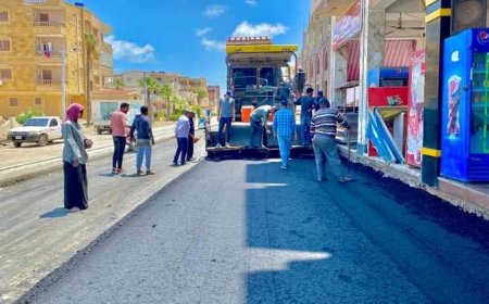 تطوير مدخل مصيف بلطيم بكفرالشيخ «شاهد» على عظمة الإنجازات 