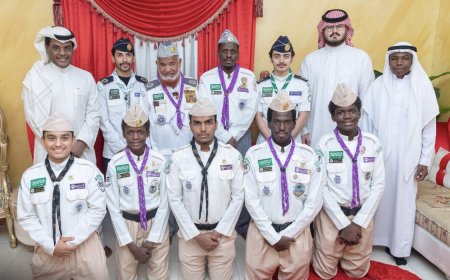 الفرج يكرم فريق كشافة شباب مكة 