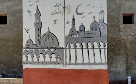 صيانة وتجميل كشك كهرباء مسجد أبو غنام الأثري ببيلا بكفرالشيخ