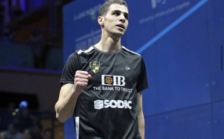 ‎تأهل الدجلاوي علي فرج إلى نصف نهائي بطولة مانشستر المفتوحة للإسكواش