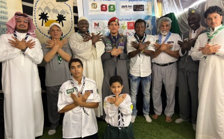 كشافة الريادة بغزه تكر بعض القيادات الكشفية 