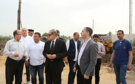 محافظ كفر الشيخ يتفقد أعمال تنفيذ كوبري سخا العلوي وتعديل مسارات المرافق والطرق الجديدة وإقامة محطة وقود