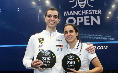 الدجلاوي علي فرج يعاود السيطرة على منصات التتويج.. ويحقق بطولة مانشستر للإسكواش