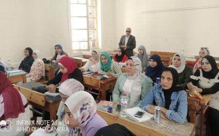 إقبال طلاب وطالبات الثانوية العامة على المراجعات النهائية لحياة كريمة بكفر الشيخ