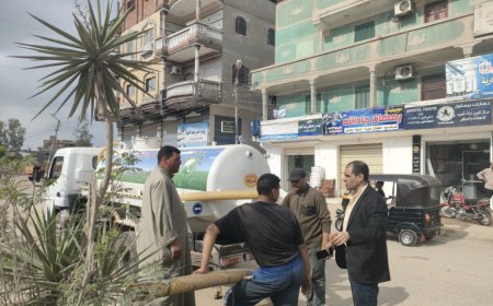 حملات نظافة ومتابعة المشروعات الخدمية بمدن كفر الشيخ